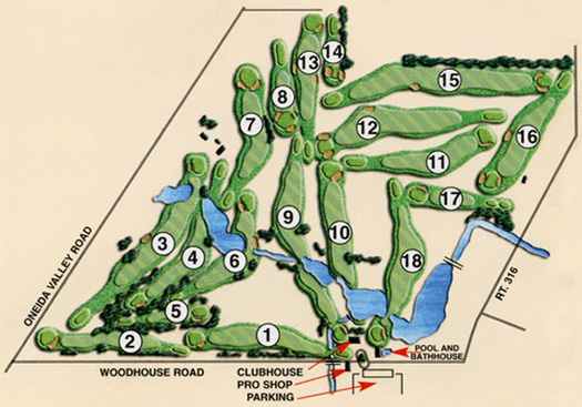 Kanon Valley Country Club course map